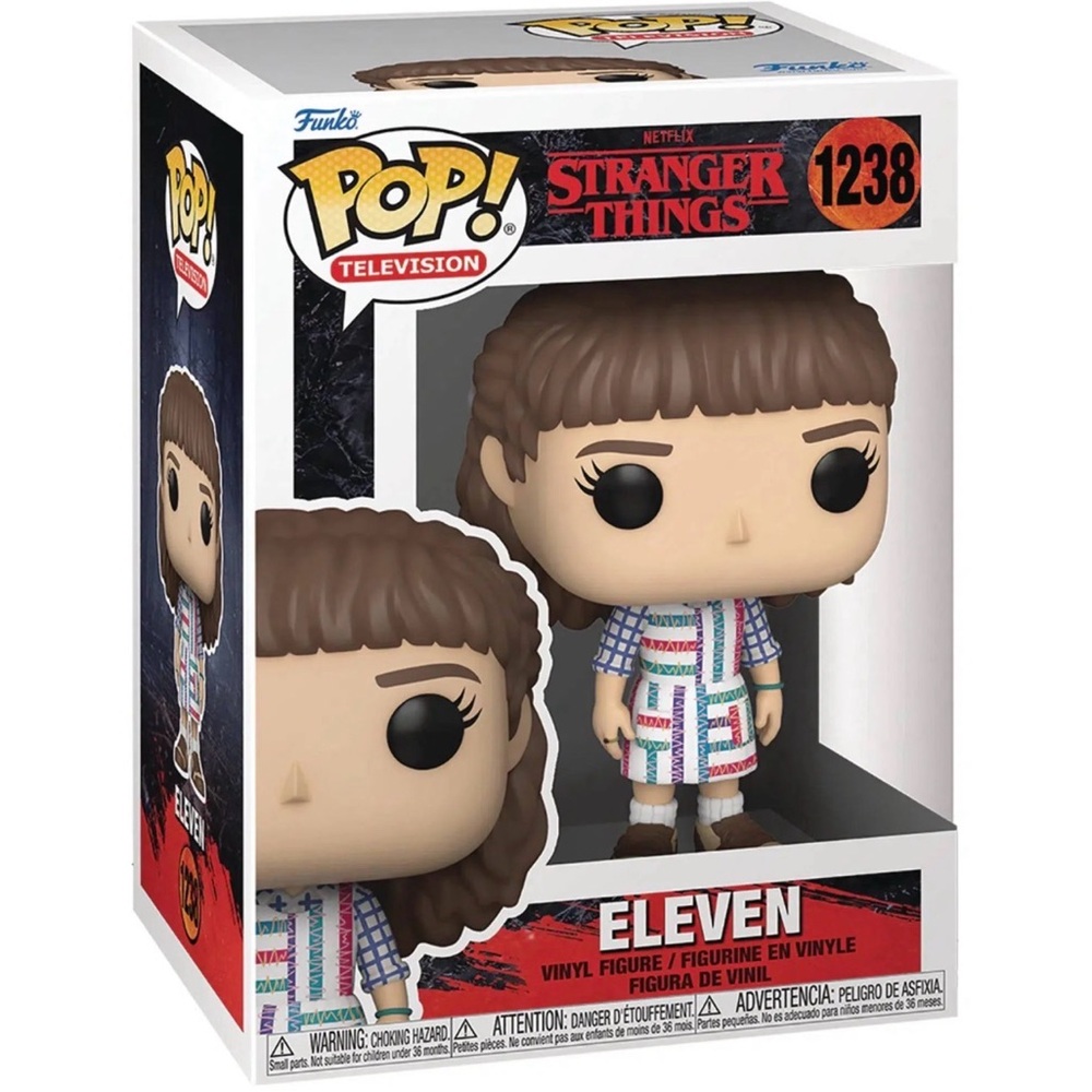 Funko Pop Stranger Things Eleven Vinyl Figure with Multicolor Outfit